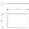 Bandeja de comedor autoservicio inox con tapa