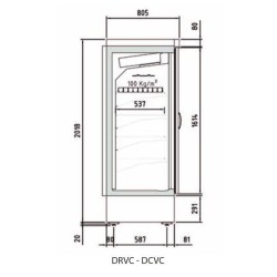 EXPOSITOR  PUERTAS CRISTAL. Refrigeración o congelación