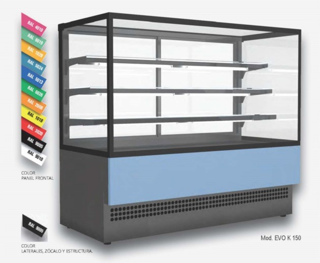 Vitrina expositora evo k