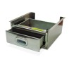 Caj¢n inox con accesorio caf acoplado a estanter¡a inox de ancho 600 mm
