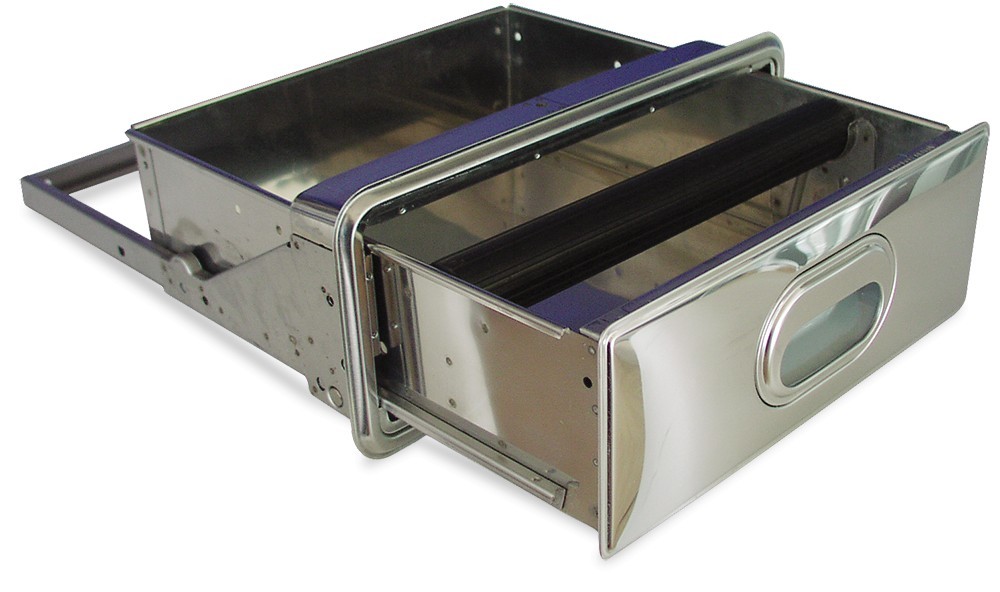 Cajón inox con golpeador para posos de café