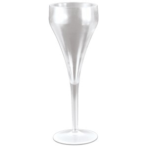 Copa de champagne o cava de policarbonato transparente
