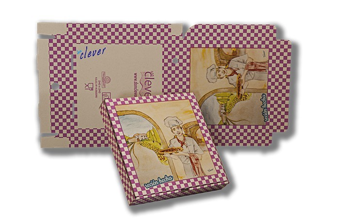 Caja pizza fácil montaje 100 unidades. 30X30 cm. Modelo: CCP002
