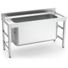 FREGADERO GRAN CAPACIDAD 1 CUBETA 1000X600X850 MM.