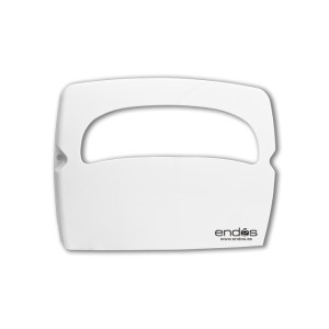 Dispensador para el papel protector de asiento WC de color blanco