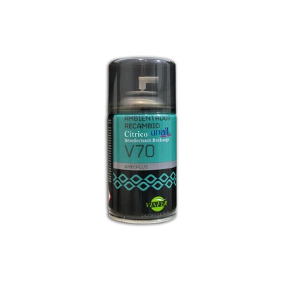 Carga de ambientador de 250 ml, aroma citrico, aerosol de larga duración, para su uso en dispensadores automáticos o manual