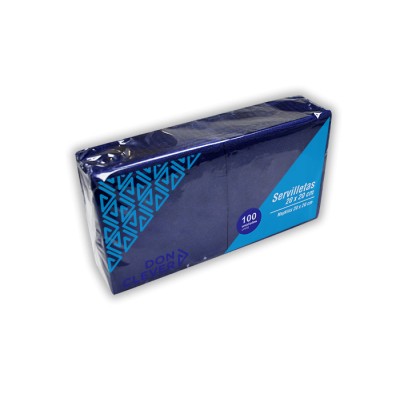 Servilleta de color azul 20x20 de 2 capas, en calidad tissue. Modelo: SER246
