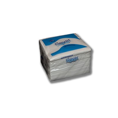 Servilleta para comedor blanca 33x33 de 2 capas, calidad tissue