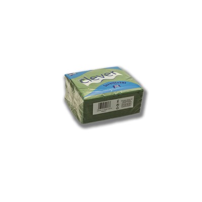 Servilleta para comedor de color verde 40x40 de 2 capas en calidad tissue Punta-Punta. Modelo: SER904