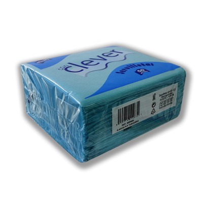Servilleta para comedor de color azul turquesa 40x40 de 2 capas en calidad tissue Punta-Punta. Modelo: SER928