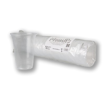 Vaso de plástico 500 cctransparente irrompible
