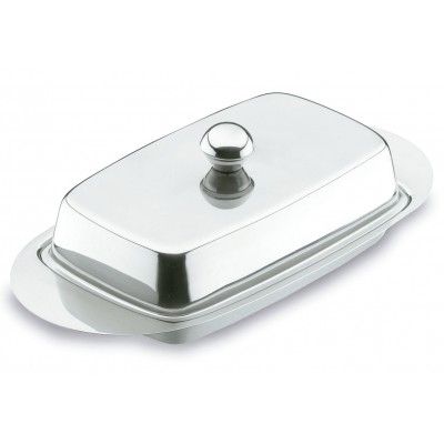 Fuente mantequilla con tapa inox 18/10