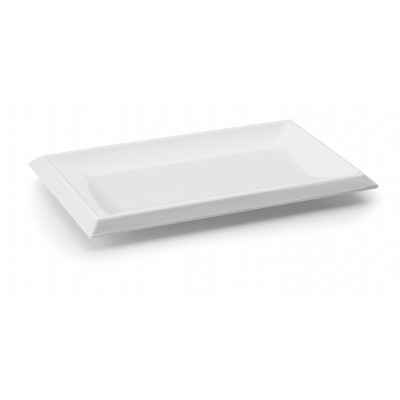 Fuente melamina clasica blanco 26x16x2cm