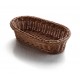 CESTA DE PAN OVAL MARRON 19X14X8