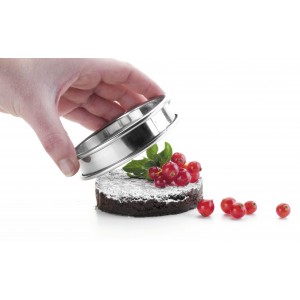 ARO TARTA BORDE VUELTO INOX. 8X2,2 CMS.