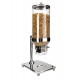 DISPENSADOR DOBLE DE CEREALES CON BASE