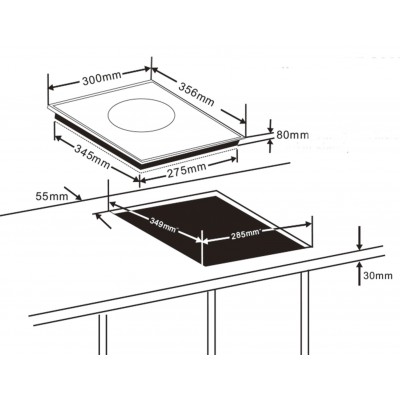 PLACA DE INDUCCION PORTATIL 2000W