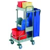 CARRO DE LIMPIEZA ESTRUCTURA ACERO INOX.