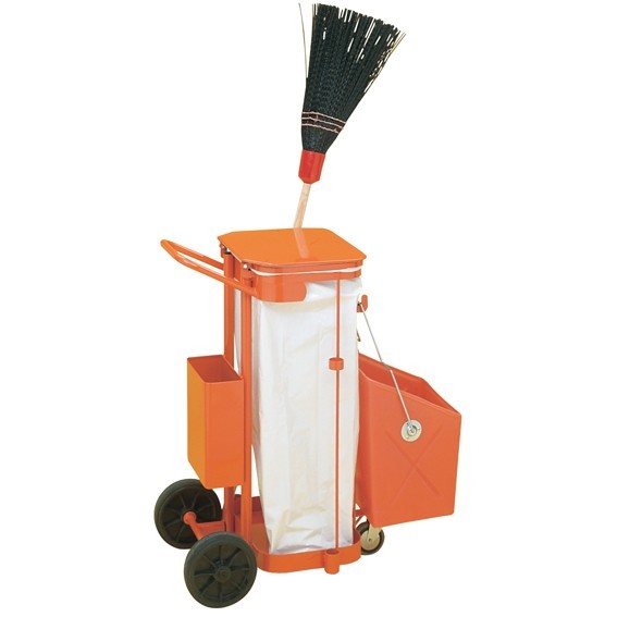Carro de limpieza marca jami. Carro de limpieza equipado con cubeta porta útiles