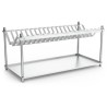 Escurridor de platos y vasos en acero inoxidable 18 o 36 platos
