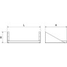 ESTANTE MURAL ESPECIAL MICROONDAS 590X388X200 MM.