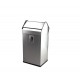 PAPELERA BASCULANTE 40 LT. ACERO INOX.