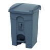 PAPELERA PEDAL 68 L. ABS GRIS.