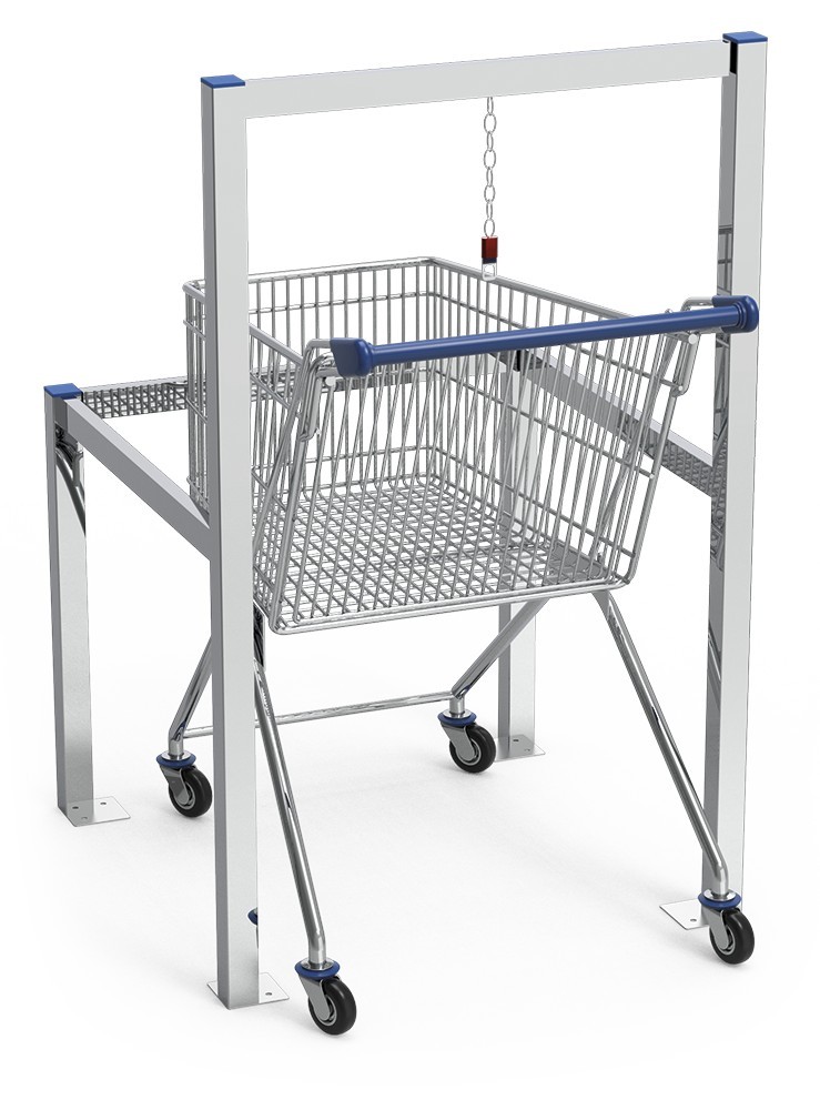 Parking para carros de la compra simple