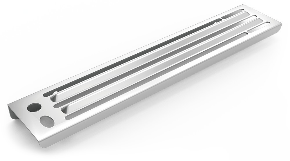 Portacuchillos para adosar en chapa 380x90x30 mm.