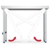 Mesa central plegable con entrepaÃ±o 