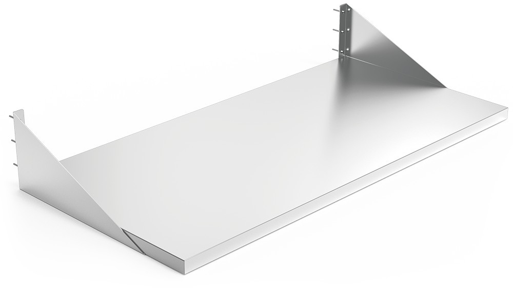 Mesa inox mural con cartelas
