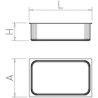 Cubeta gastronorm inox 2/3 (354x325 mm) Fricosmos