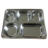 Bandeja de comedor autoservicio inox con tapa