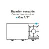 PLANCHA ASAR GAS CON FOGON MAINHO NOVO-FOC