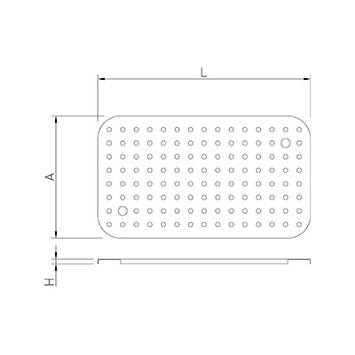 Fondo para cubeta Gastronorm copoliéster 2/1