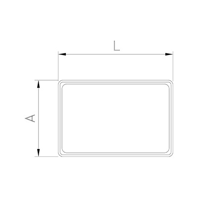 Tapa para caja alimentaria apilable blanca 400x300 mm.