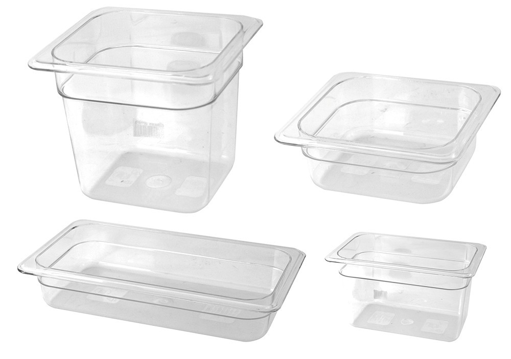 Cubeta Gastronorm copoliéster lisa 1/3 - 65 Dimensiones 325x176x65 mm.