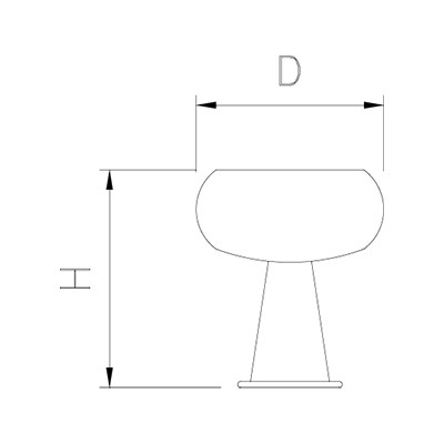 Copa helado ø85x110 mm.