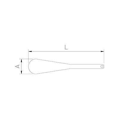 Espátula de plástico profesional 300x60 mm