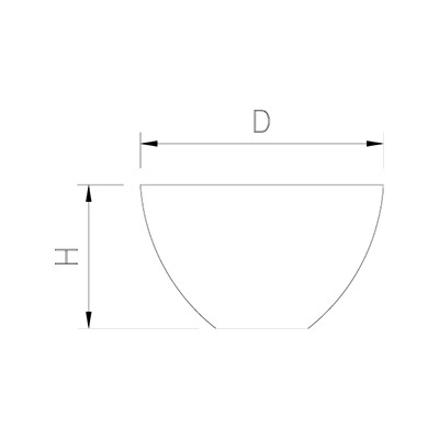 Bowl de policarbonato transparente ø282x174 mm.
