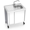 Fregadero portátil automático agua fría 800x500x865 mm