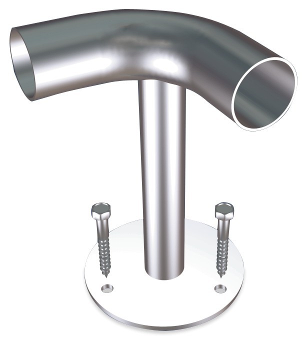 Soporte de suelo en escuadra 200x38 mm.