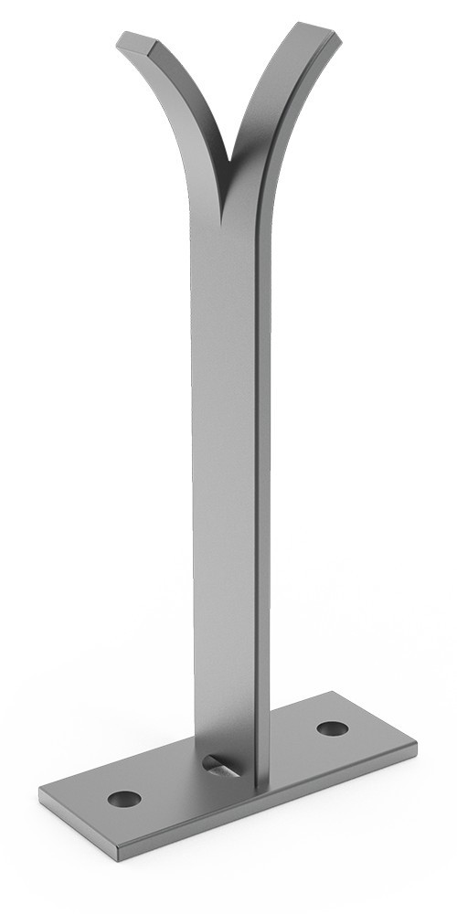Sujeción de hierro para tirante 800 mm.