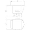 Carro bañera para elevador 200 lts. 780x650x675 mm.