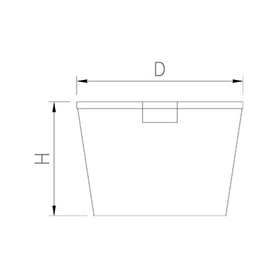 Barreño ø390x410 mm. - 30 litros