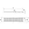 Canal colector industrial para interiores en acero inoxidable