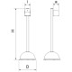 Columna infantil para botella de gel hidroalcohólico 290x855 mm.