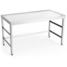 Mesa central con reborde,desague,s/ent.1000x800x85
