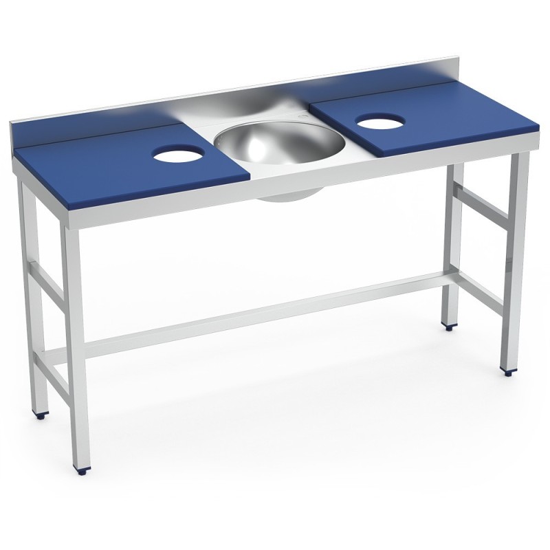MESA PREPARACION Y LAVADO 150X50 2 tablas