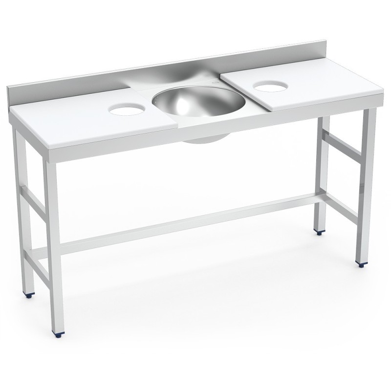 MESA PREPARACION Y LAVADO 150X50 2 tablas